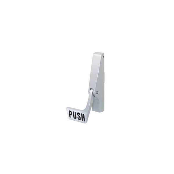 Satin Aluminum 10 Series Right Hand Reverse Bevel Paddle Concealed Vertical Rod Exit Device
